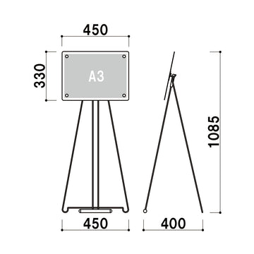 CQ-A3Y (A3ヨコ) マグネットメニューサイン
