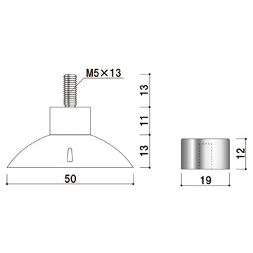Φ50吸盤POPIC(1セット)