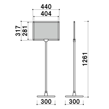 PHB-223 (A3ヨコ型) プリントメディアサイン