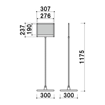 PHX-124P(A4ヨコ型) プリントメディアサイン