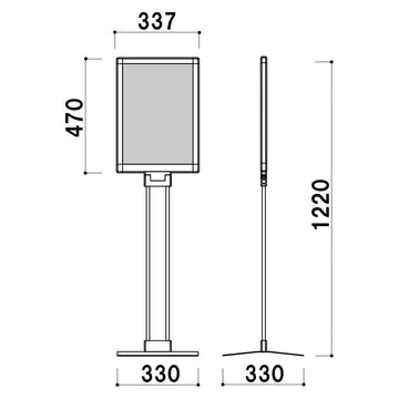 PM-3TK(A3タテ型角度調整) プリントメディアサイン