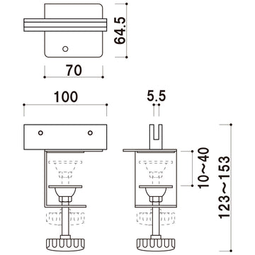 SGB-50C クランプボードホルダーのみ