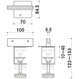 SGB-50C クランプボードホルダーのみ