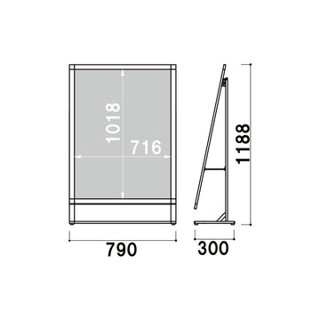 SIL-85L 省スペースサイン